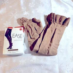 NWOT Ease Therafirm Compression Thigh Highs Sand Color Sz Large Short
